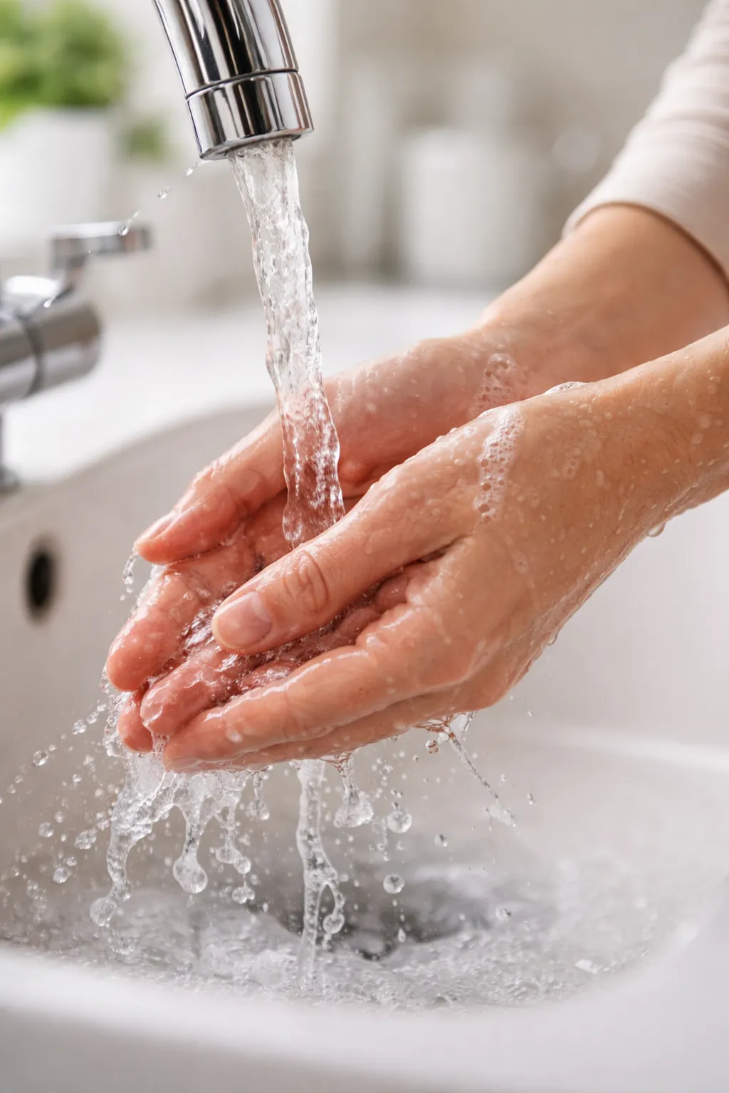 Washing hands