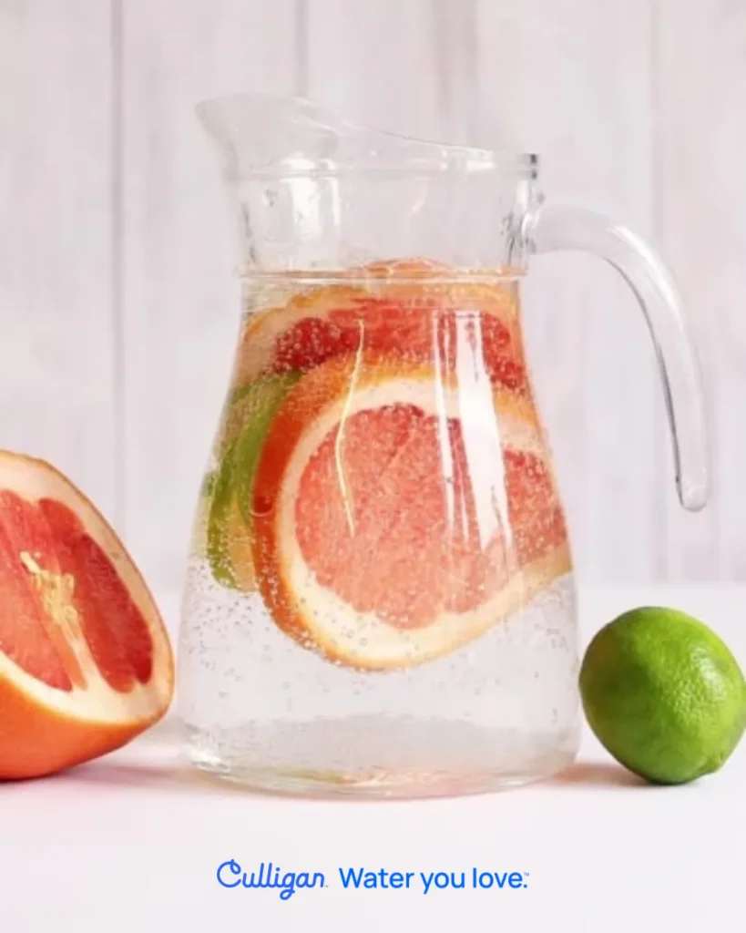 Sparkling water mocktail